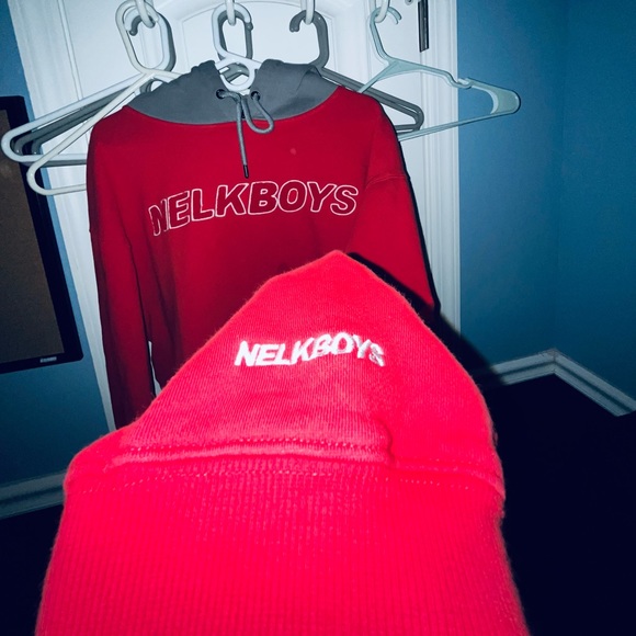 Mens Limited Edition Red Full Send Hoodie - Picture 2 of 4